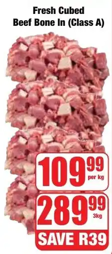 Boxer Superstores Fresh Cubed Beef Bone In offer