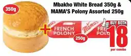 Boxer Superstores Mbakho White Bread & MAMA'S Polony Assorted offer