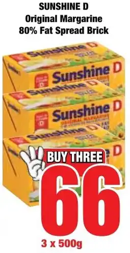 Boxer Superstores Sunshine D Original Margarine 80% Fat Spread Brick offer