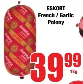 Boxer Superstores Eskort French/ Garlic Polony offer