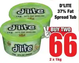 Boxer Superstores D'lite 37% Fat Spread Tub offer