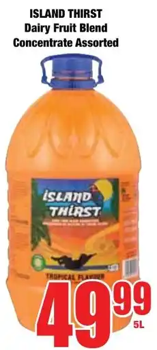Boxer Superstores Island Thirst Dairy Fruit Blend Concentrate Assorted offer