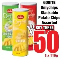 Boxer Superstores Gobite Omychips Stackable Potato Chips Assorted offer