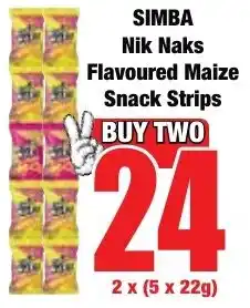 Boxer Superstores Simba Nik Naks Flavoured Maize Snack Strips offer