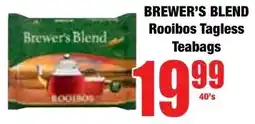 Boxer Superstores Brewer's Blend Rooibos Tagless Teabags offer