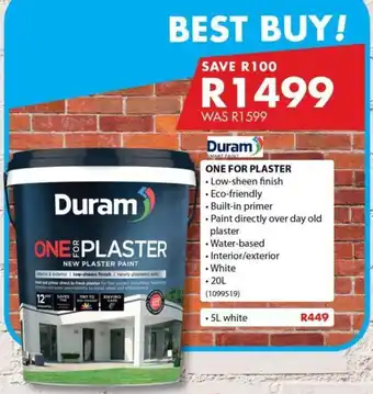 Chamberlain Duram one for plaster offer