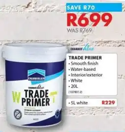 Chamberlain Chamber value trade primer offer