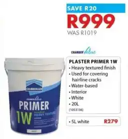 Chamberlain Chamber value plaster primer 1w offer
