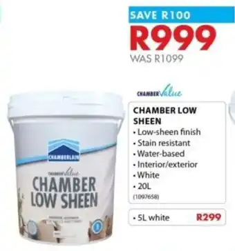 Chamberlain Chamber value chamber low sheen offer