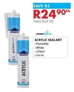 Chamberlain Chamber value acrylic sealant offer