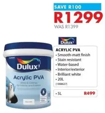 Chamberlain Dulux Acrylic PVA offer