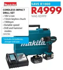 Chamberlain Makita cordless impact drill set offer