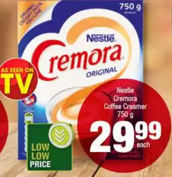 Spar Nestle Cremora Coffee Creamer 750 g offer
