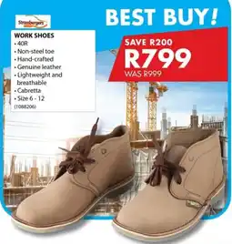 Chamberlain Strassbergers work shoes offer