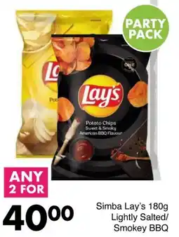 Save Simba Lay's Lightly Salted/ Smokey BBQ offer