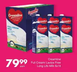 Save Creamline Full Cream/ Lactos Free Long Life Milk offer