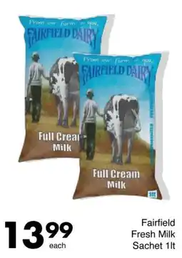 Save Fairfield Fresh Milk Sachet offer