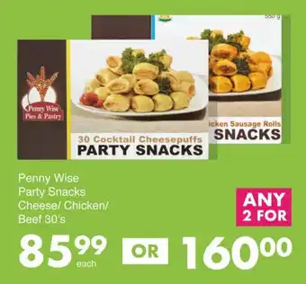 Save Penny Wise Party Snacks Cheese/ Chicken/ Beef offer