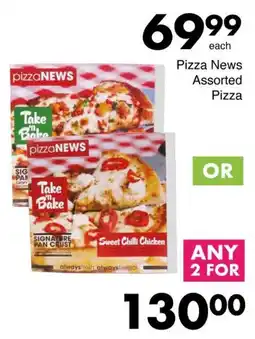 Save Pizza News Assorted Pizza offer