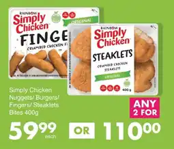 Save Simply Chicken Nuggets/ Burgers/ Fingers/ Steaklets Bites offer