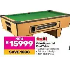Game Coin-Operated Pool Table offer