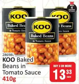 KitKat Cash and Carry Koo Baked Beans in Tomato Sauce offer