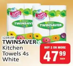 KitKat Cash and Carry Twinsaver Kitchen Towels White offer
