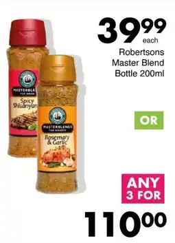 Save Robertsons Master Blend Bottle offer
