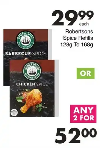 Save Robertsons Spice Refills offer
