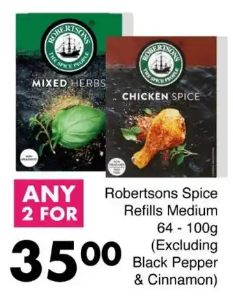Save Robertsons Spice Refills Medium offer