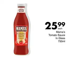 Save Mama's Tomato Sauce In Glass offer