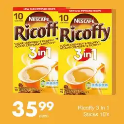 Save Nescafe Ricoffy 3 In 1 Sticks offer