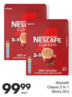 Save Nescafé Classic 3 In 1 Sticks offer