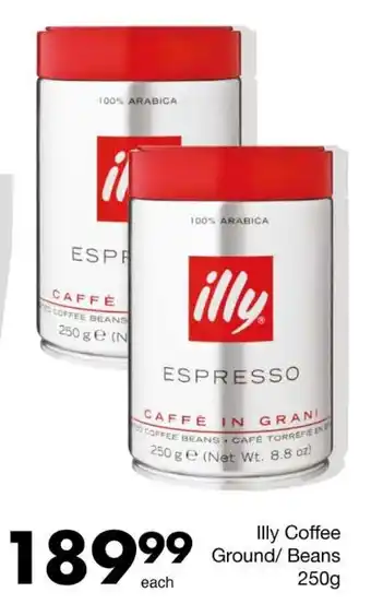 Save Illy Coffee Ground/ Beans offer