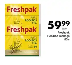 Save Freshpak Rooibos Teabags offer