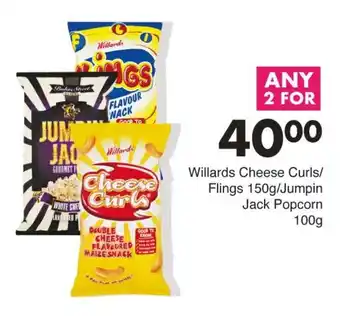 Save Willards Cheese Curls/ Flings/ Jumpin Jack Popcorn offer