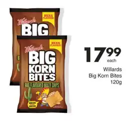 Save Willards Big Korn Bites offer