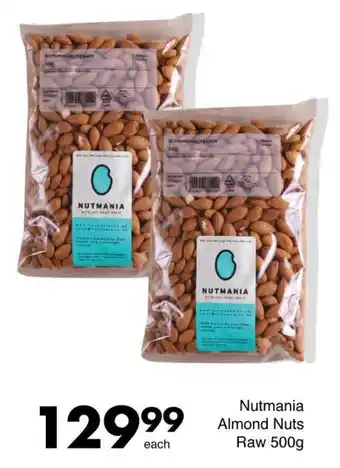 Save Nutmania Almond Nuts Raw offer