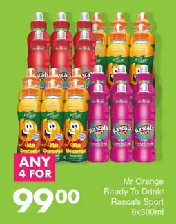 Save Mr Orange Ready To Drink/ Rascals Sport offer