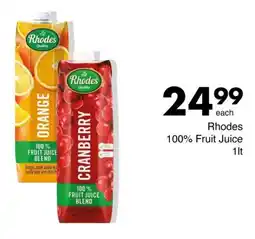 Save Rhodes 100% Fruit Juice offer