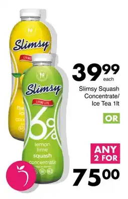 Save Slimsy Slimsy Squash Concentrate/ Ice Tea offer