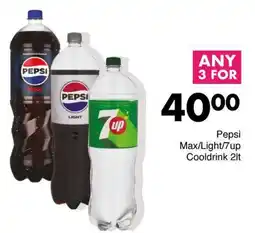 Save Pepsi Max/ Light/ 7up Cooldrink offer