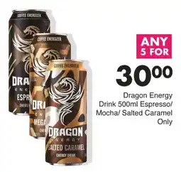 Save Dragon Energy Drink Espresso/ Mocha/ Salted Caramel offer