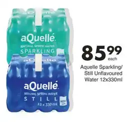 Save Aquelle Sparkling/ Still Unflavoured Water offer