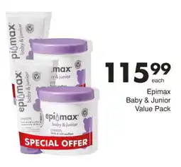 Save Epimax Baby & Junior Value Pack offer
