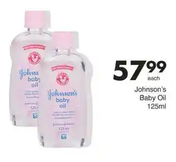 Save Johnson's Baby Oil offer