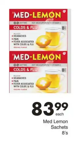 Save Med Lemon Sachets offer