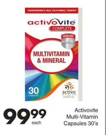 Save Activovite Multi-Vitamin Capsules offer
