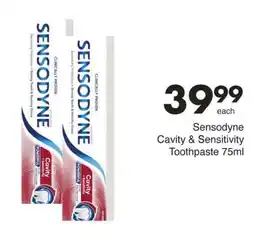 Save Sensodyne Cavity & Sensitivity Toothpaste offer