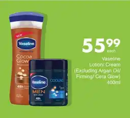 Save Vaseline Lotion/ Cream offer